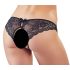 Cottelli - Lace Bow Open Panty (Black) - XL