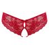 Cottelli - Red Bow Open-Crotch Panties - L
