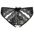 NO:XQSE - Black Women's Bow Open Panty with Cut-Out Design - M
