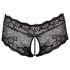 Cottelli Curves - Open Lace Panty (Black) - XL