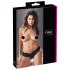 Cottelli - lace thong with hidden pearl string (black) - L