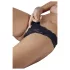 Cottelli - lace thong with hidden pearl string (black) - L