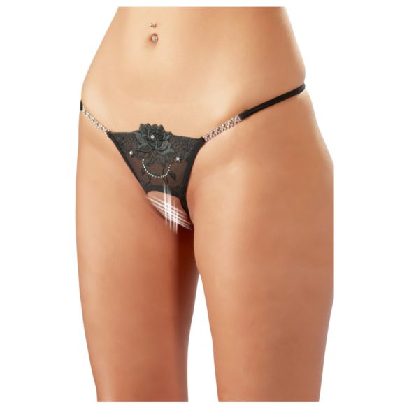 Cottelli - Sparkling Flower - Open Thong - M/L