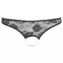 Cottelli - Black Lace Thong with Pearls and Open Design - XL