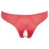 Cottelli - Open Floral Panty with Pearls (Red)