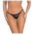 Noir - Glossy Effect Thong (Black) - L/XL