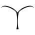Noir - Glossy Effect Thong (Black) - L/XL