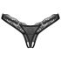 Obsessive - Sheer Lace Thong (Black) - L/XL