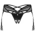 Obsessive Dominna - Strappy Garter Belt (Black) - L/XL