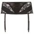 Cottelli Plus Size - Lace Corset Garter Belt (Black) - 3XL