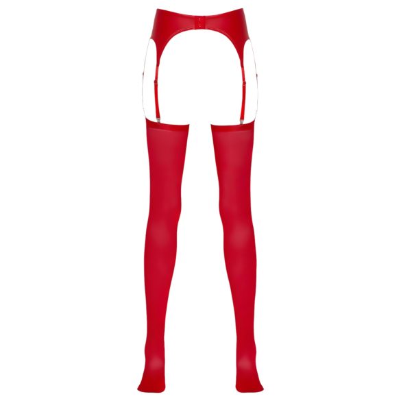NO:XQSE - Shiny Garter Belt Set (Red)