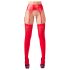 NO:XQSE - Shiny Garter Belt Set (Red) - L/XL