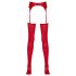 NO:XQSE - Shiny Garter Belt Set (Red) - L/XL