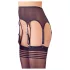 NO:XQSE - Striped Stockings with Garter Belt (Black) - L/XL