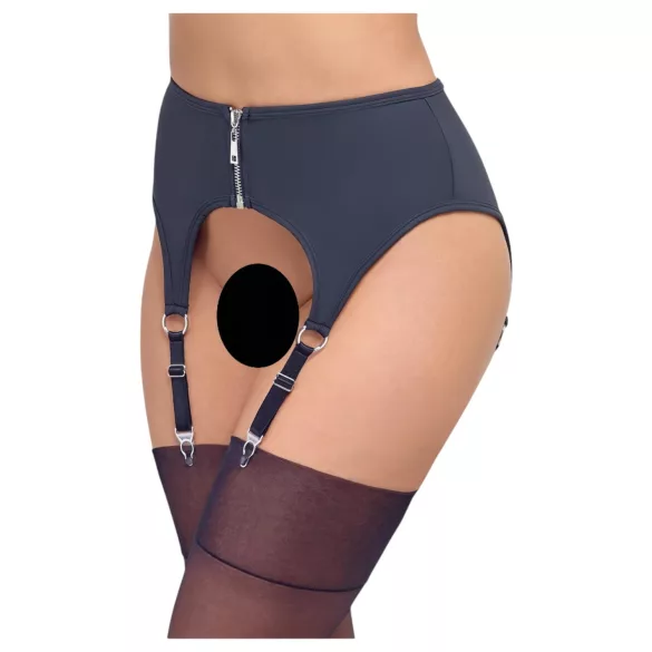 Cottelli - Black Matte Garter Belt