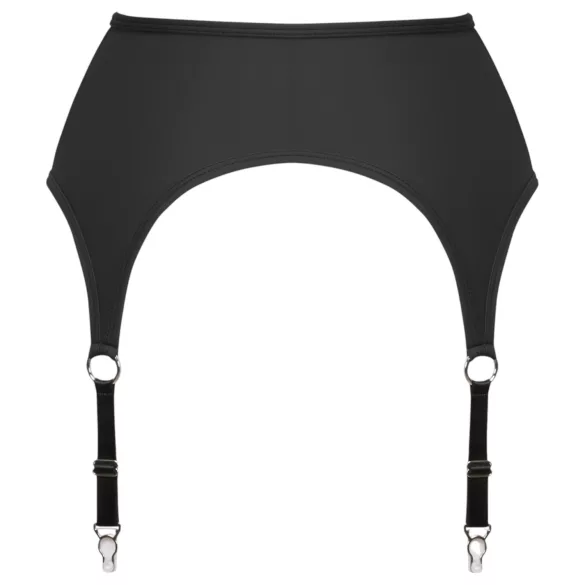 Cottelli - Black Matte Garter Belt - M