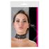 Cottelli - Pearl & Rhinestone Lace Choker (Black)