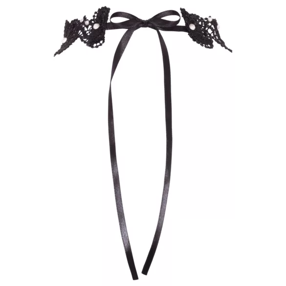 Cottelli - Lace & Beaded Choker (Black)
