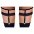 Cottelli - Decorative Black Lace Garter Belt - L/XL