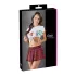 Cottelli - 2‑piece schoolgirl costume (white‑red)