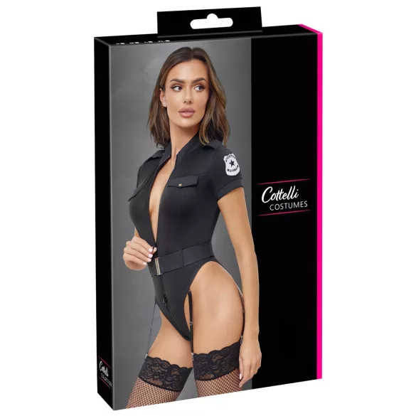 Cottelli - Policewoman Costume (Black) - XL