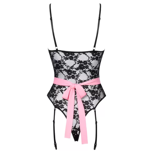 Cottelli - Sheer Maid Costume (Black-Pink) - XL