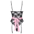 Cottelli - Sheer Maid Costume (Black-Pink) - XL