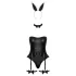 Cottelli - Bunny Costume - Black (3 Piece)