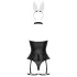 Cottelli - Bunny Costume - Black (3 Piece) - M