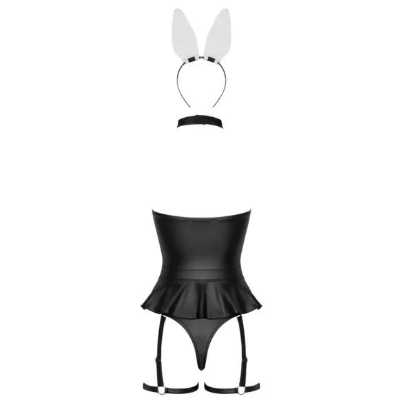 Cottelli - Bunny Costume - Black (3 Piece) - L