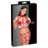 Cottelli - Open Nurse Costume Set (White-Red) - L