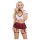 Cottelli - schoolgirl costume set (red and white)