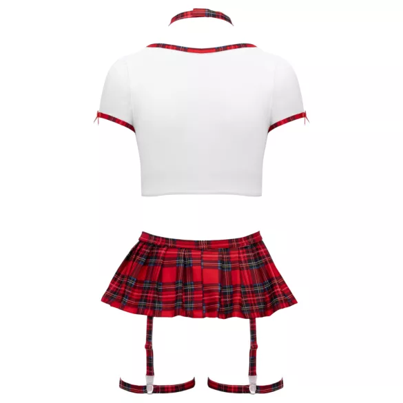 Cottelli - schoolgirl costume set (red and white)