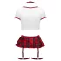 Cottelli - schoolgirl costume set (red and white)