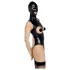 Bad Kitty - Open-Front Body Suit & Mask (Black)