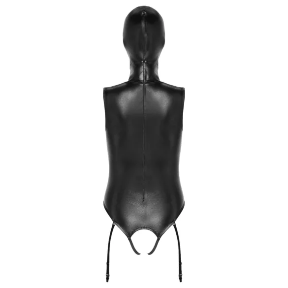 Bad Kitty - Open-Front Body Suit & Mask (Black)