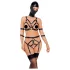 Bad Kitty - Body Harness Set and Mask (Black) - L