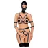 Bad Kitty - Body Harness Set and Mask (Black) - L