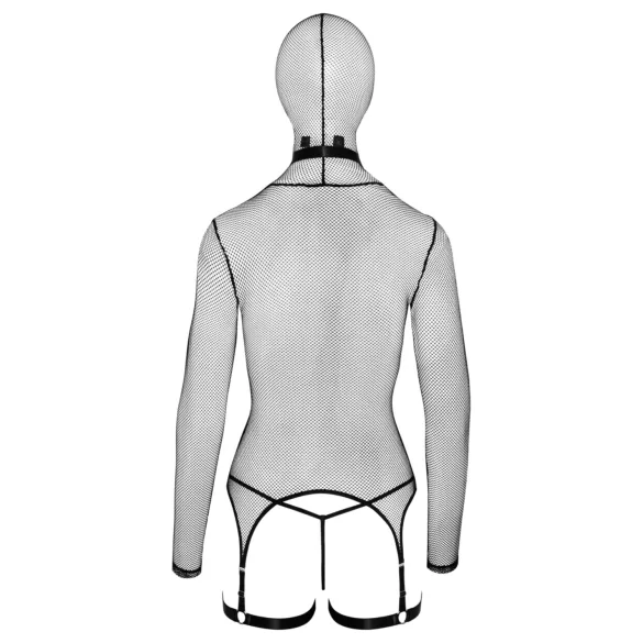 Bad Kitty - BDSM Sheer Fishnet Set with Whip (Black)