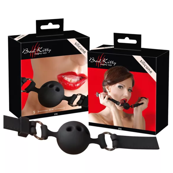 Bad Kitty - small silicone gag (black)