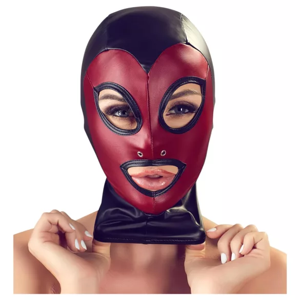 Bad Kitty - Shiny Red Suction Mask (S-L)