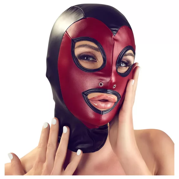 Bad Kitty - Shiny Red Suction Mask (S-L)