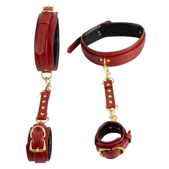 Bad Kitty - Hands to Thighs Cuff Set (Red)