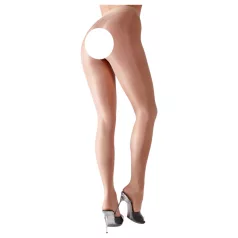 Cottelli - silky sheen sex stockings (nude) - XL