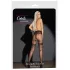 Cottelli - Exclusive Patterned Open Stockings (Black) - 4