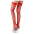 Cottelli - Red Fishnet Thigh-High Stockings - L
