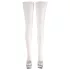 Cottelli - Satin Thigh-Highs (White) - 4/L