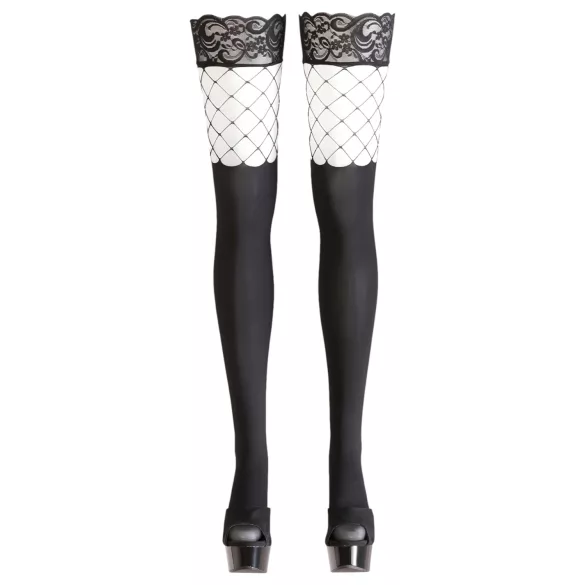 Cottelli - Sheer Thigh-High Stockings - M/L