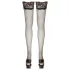 Cottelli - Thigh-High Stockings with 11cm Lace Trim (Black) - 5