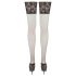 Cottelli Plus Size - Thigh High Stockings with 15cm Lace Trim (Black) - 8
